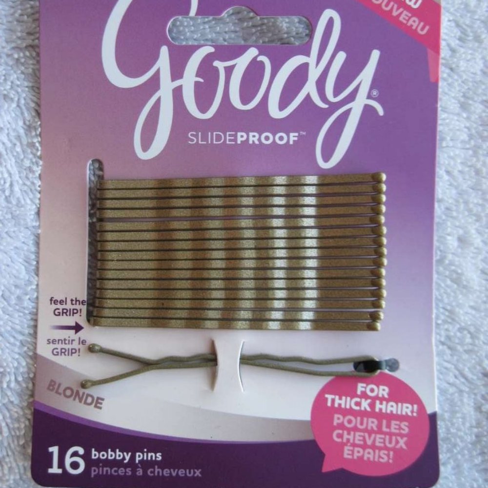 16 Goody Slideproof Large Blonde Thick Hair Bobby